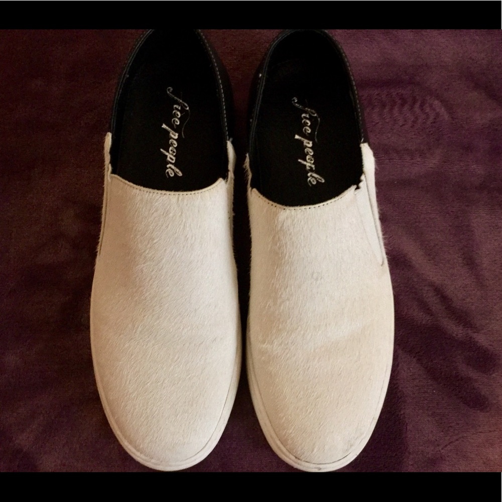 Free People “Varsity” slip on sneakers.